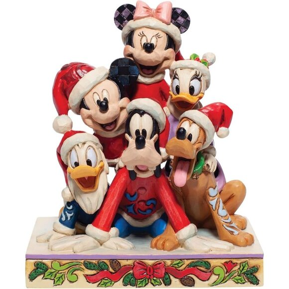 Enesco Jim Shore Disney Traditions Christmas Mickey Mouse and Friends Figurine - Picture 9 of 10